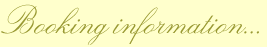 Booking information